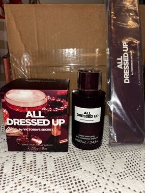 (Inventory 48) Victoria's Secret All Dressed Up Scented Set - Deep Plum